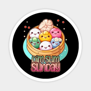 Dim Sum Sunday Foodie Design Magnet